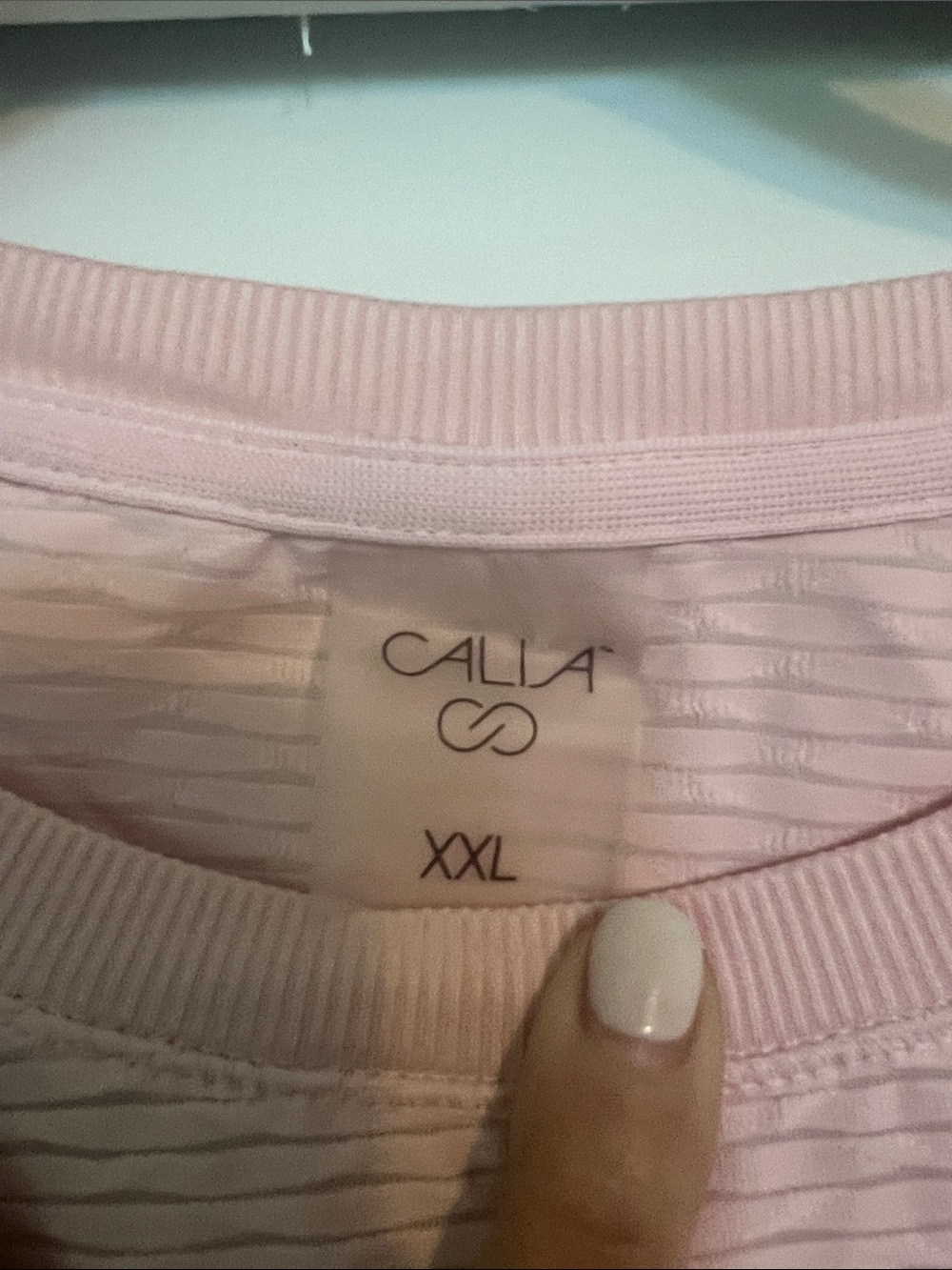 Calia Women’s Renew light pink tank top - NWOT - size XXL - Picture 2 of 3